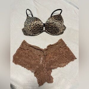 Victorias Secret PINK Leopard Vintage Set